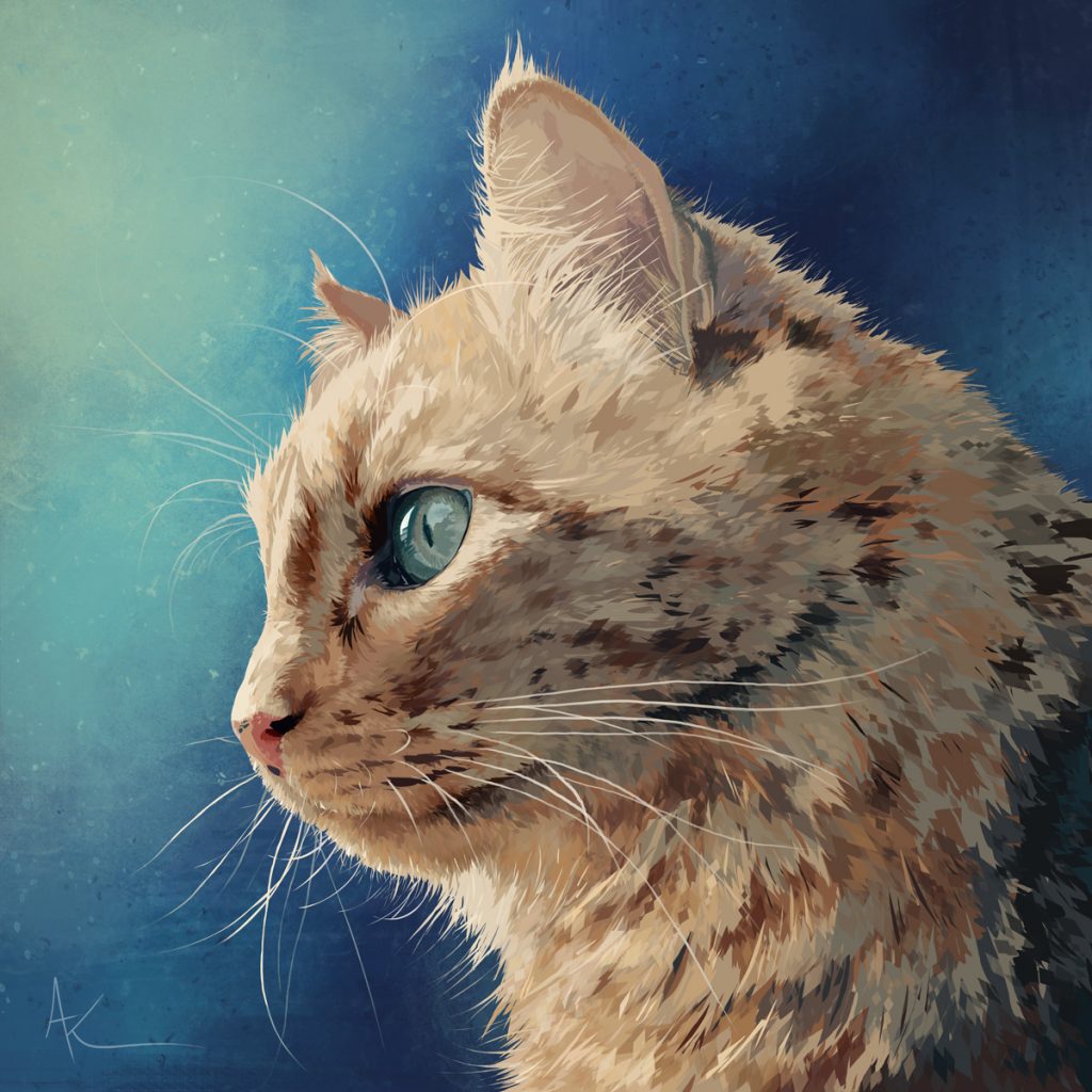 Léon • red cat • digital